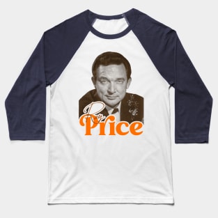 Ray Price // Classic Country Profile Icon Tribute Baseball T-Shirt